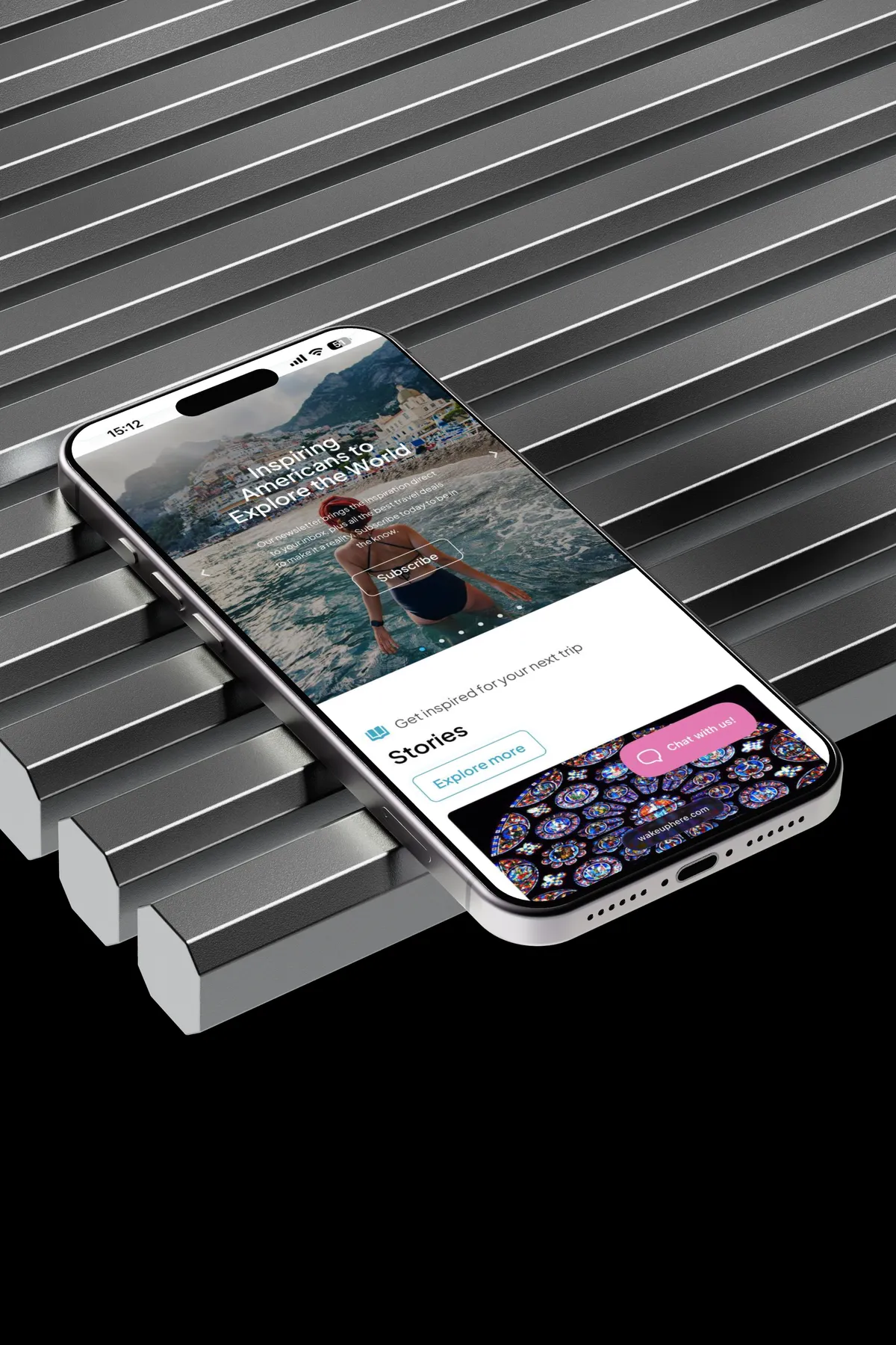 Wake Up Here mobile booking experience